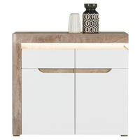 KOMODA,  - srebrne barve, Basics, les (100/89/39cm) - Hom`in