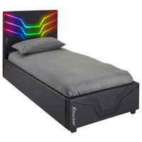 BETT 90/200 cm  in Schwarz  - Schwarz, MODERN, Holzwerkstoff (90/200cm) - X Rocker