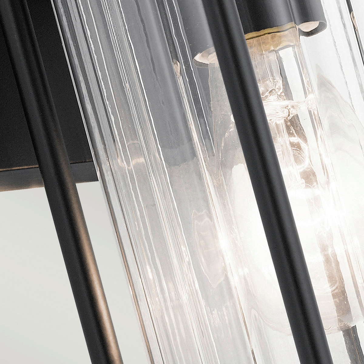 AUSSENWANDLEUCHTE - Schwarz, Konventionell, Glas/Metall (13,7/15,7/29cm) - Elstead Lighting