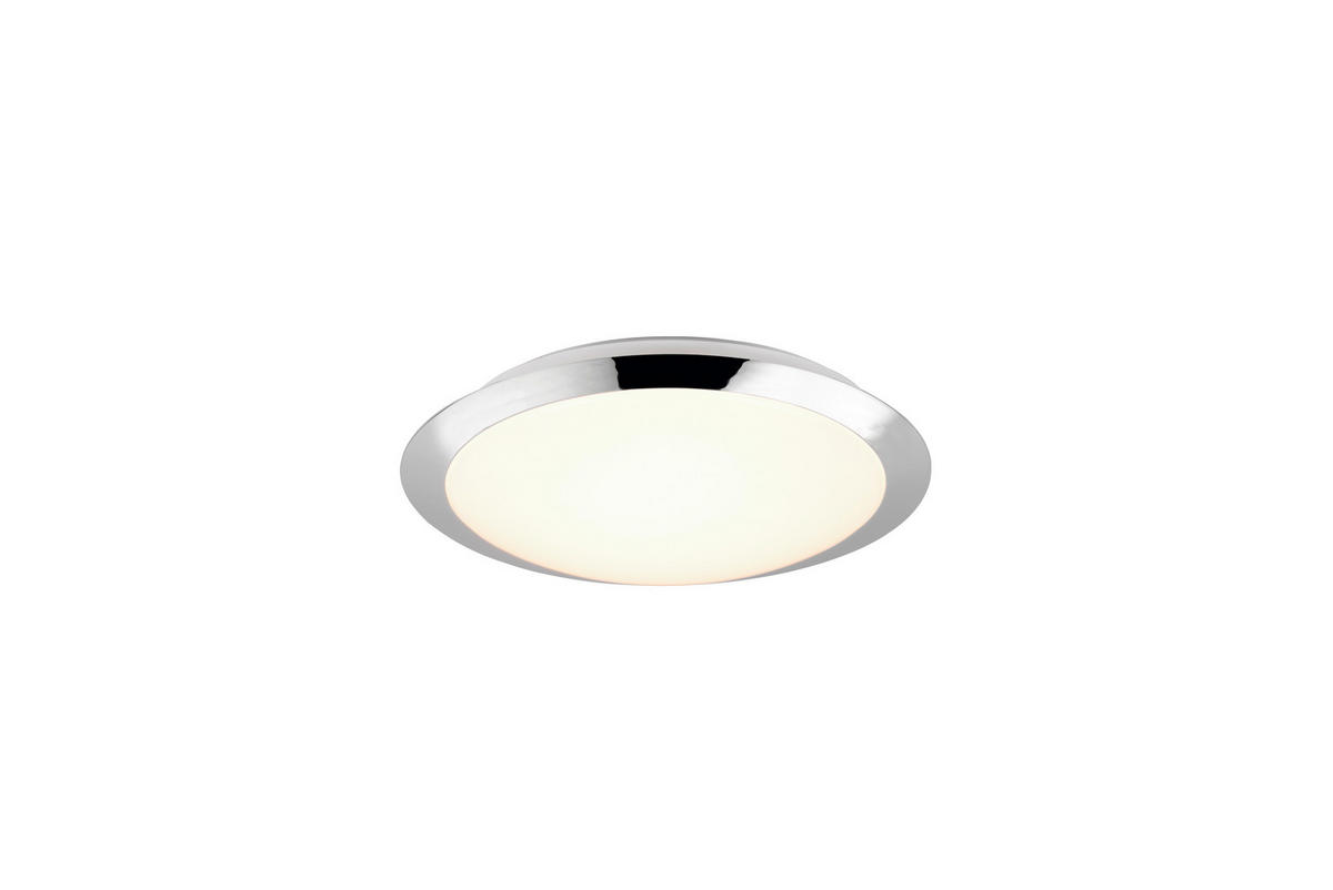 LED-TAKLAMPA 29/8 cm  - vit/kromfärg, Basics, plast (29/8cm) - Trio Leuchten
