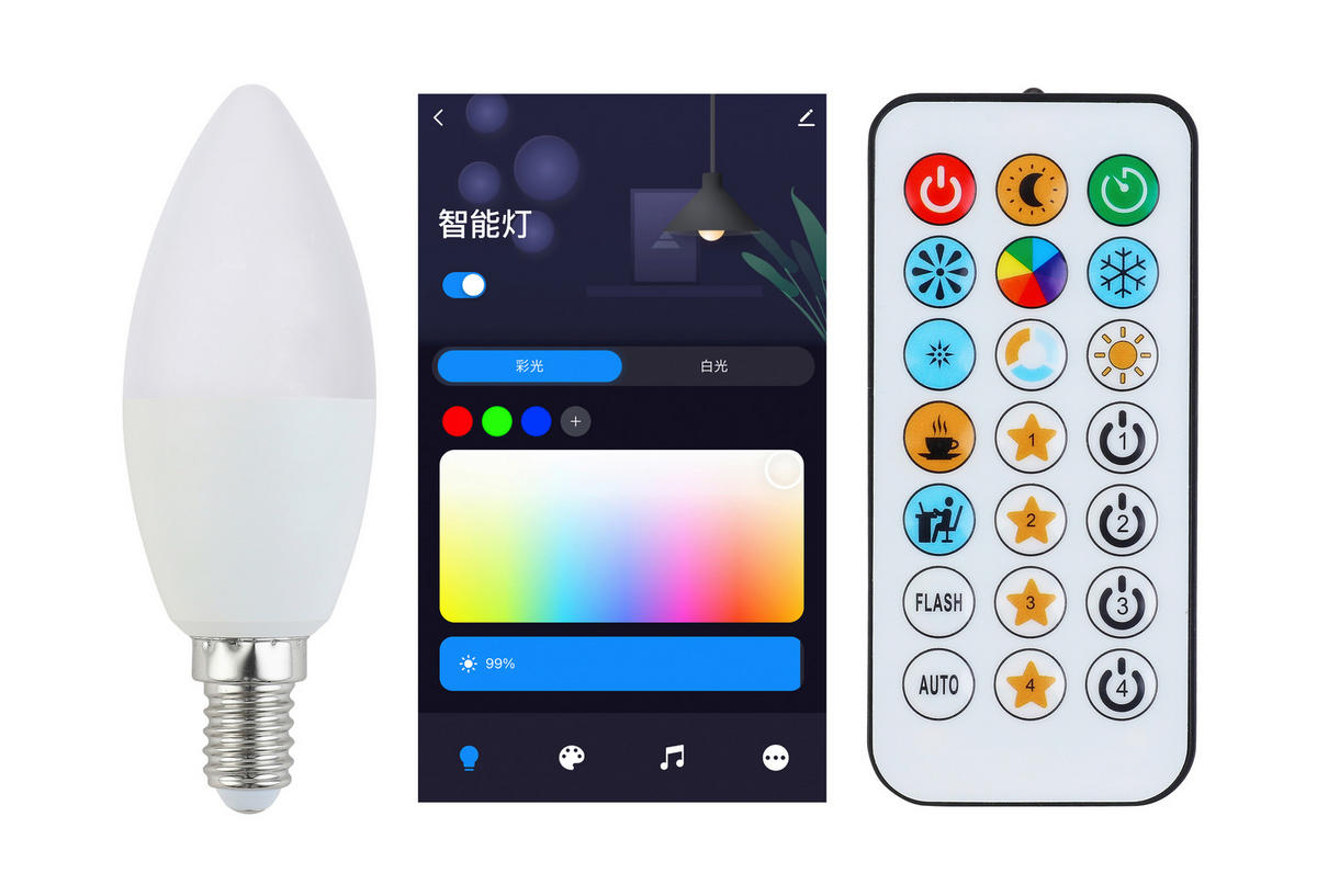 LED ŽÁROVKA E14 - bílá, Basics, kov/plast (3,7/11cm) - Boxxx