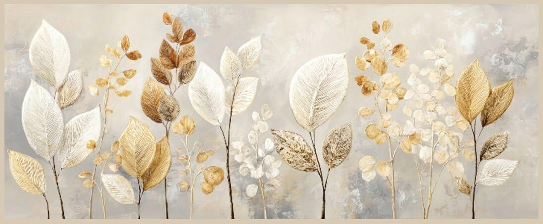 METALLBILD Pflanzen  - Multicolor, Basics, Metall (60/120/4cm) - Euroart