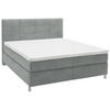 BOXSPRINGBETT 160/200 cm  in Grau  - Chromfarben/Grau, Konventionell, Kunststoff/Textil (160/200cm) - Voleo