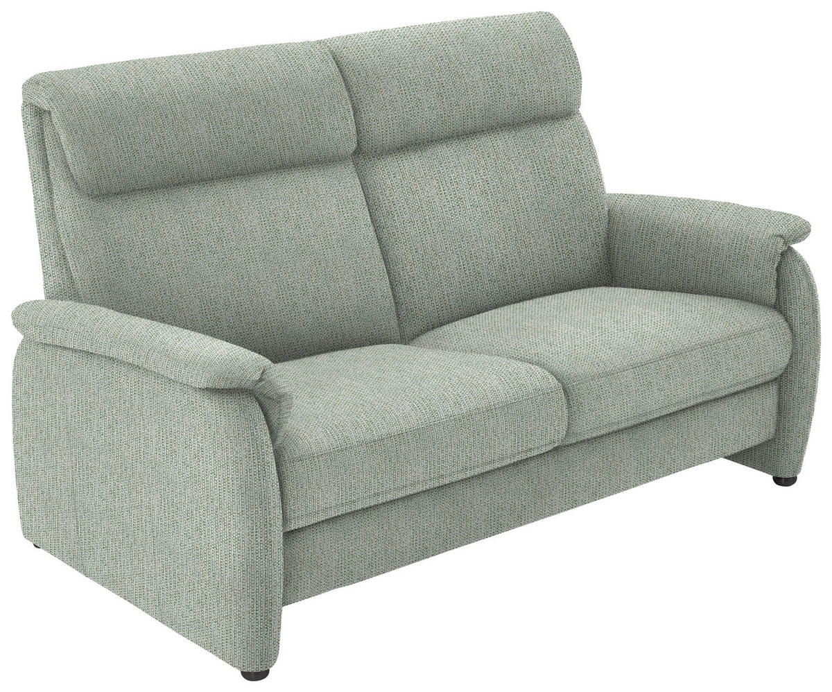 2,5-SITZER  in Flachgewebe Platinfarben  - Platinfarben/Schwarz, KONVENTIONELL, Textil/Metall (178/107/97cm) - Pure Home Comfort