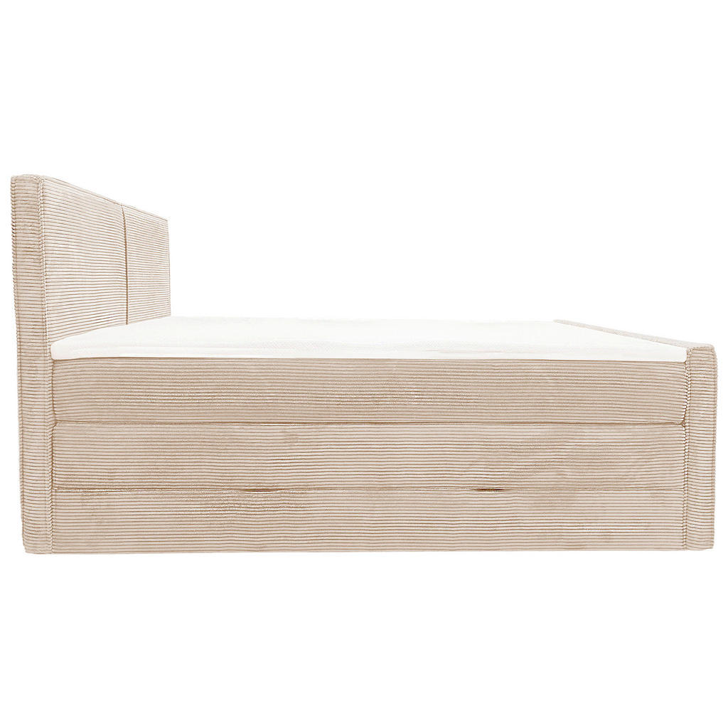 Thumbnail - Livetastic Boxspringbett, Beige, Textil, H3, Höhe ca. 18 cm, 160x200 cm, Bettkasten, Topper durchgehend, gepolstertes Ko...