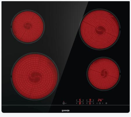 ÜVEGKERÁMIA FŐZŐLAP - Modern, kerámia (59.5/5,4/52cm) - Gorenje