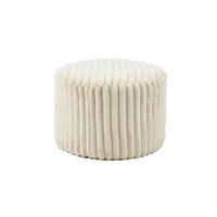 HOCKER Cord, Plüsch Beige  - Beige, MODERN, Kunststoff/Textil (55/38/55cm) - Livetastic