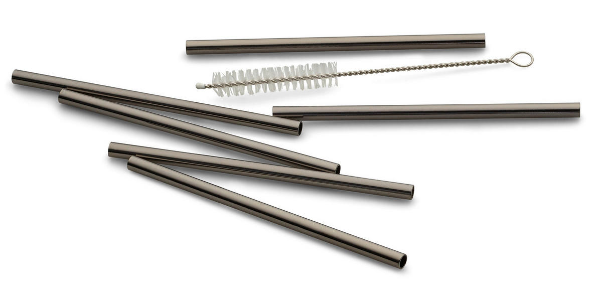 SUGRÖRSSET - svart högglans, Basics, metall (12cm) - Echtwerk