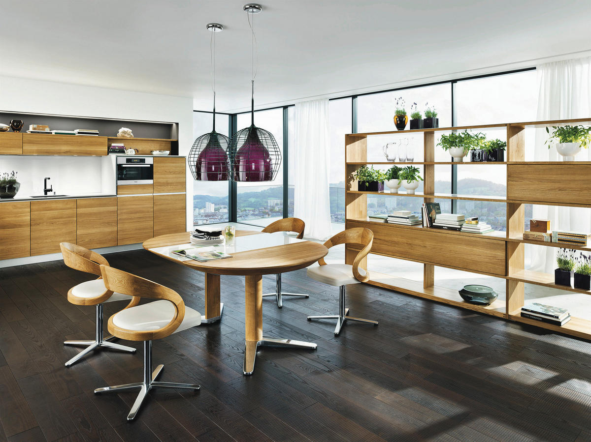 EINBAUKÜCHE VAO  - Eichefarben, Design, Holz - TEAM 7