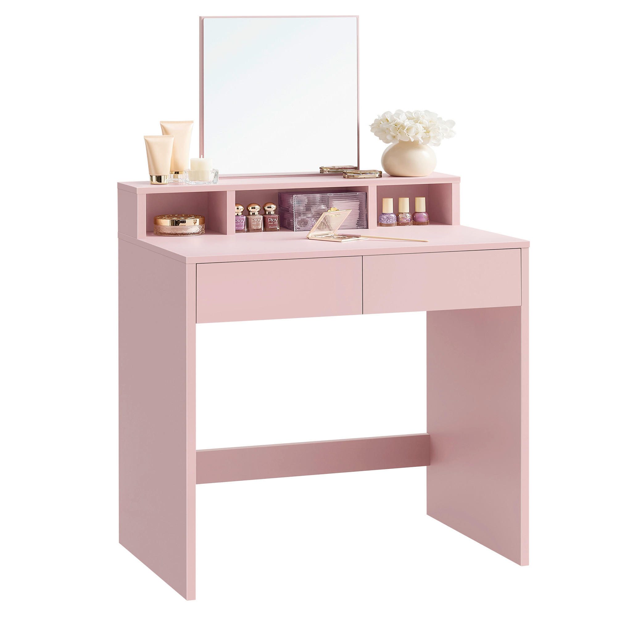 TOALETNÝ STOLÍK, 60/40/127 cm - pink, Modern, kompozitné drevo/sklo (60/40/127cm) - MID.YOU