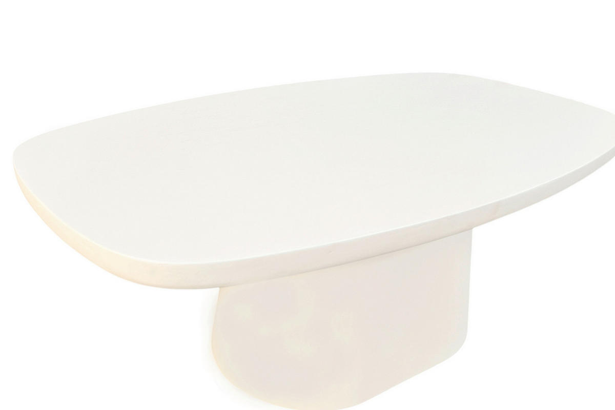 COUCHTISCH in Stein, Holzwerkstoff 122/70/46 cm  - Weiß, Design, Holzwerkstoff/Stein (122/70/46cm) - MID.YOU