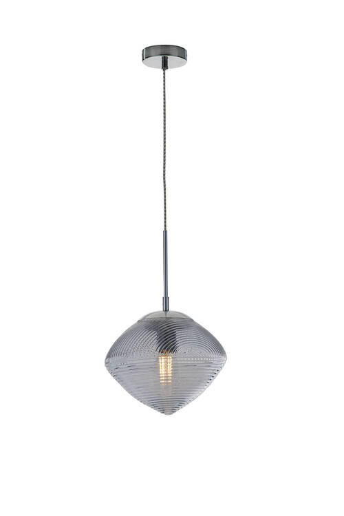 HÄNGELEUCHTE 26,2/40,5 cm  - Blau, KONVENTIONELL, Glas (26,2/40,5cm)