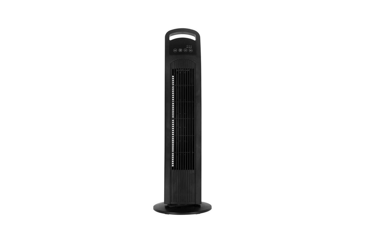 VENTILATOR CU PICIOR - negru, Basics, plastic (25,5/80cm) - Mican