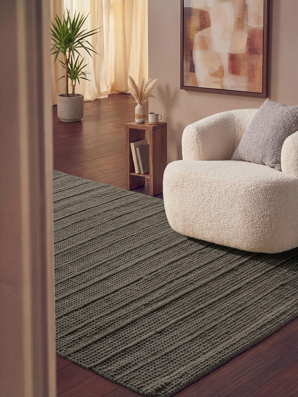 WOLLTEPPICH 120/170 cm Camden Grau rechteckig  - Grau, KONVENTIONELL, Textil (120/170cm) - Ted Baker