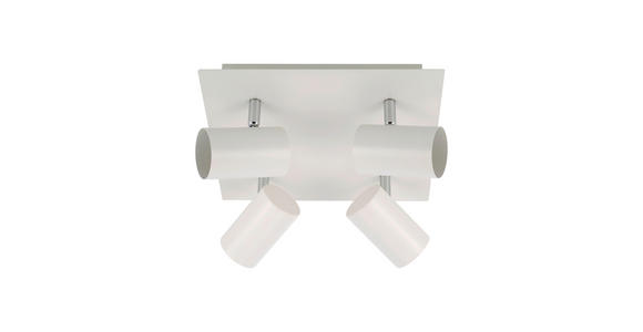 STRAHLER 26,5/26,5/12,2 cm - Weiß, Basics, Metall (26,5/26,5/12,2cm) - Novel