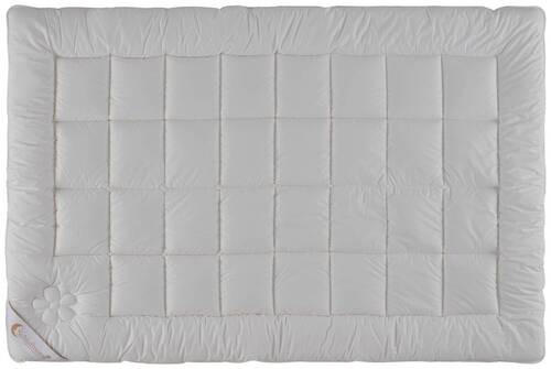 GANZJAHRESDECKE 140/200 cm SCHNEEWEISSCHEN  - Weiß, KONVENTIONELL, Naturmaterialien/Textil (140/200cm) - Schlafmond