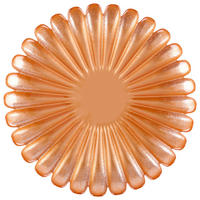 PLATZTELLER 22 cm  - Orange, Trend, Glas (22cm) - Ambia Home