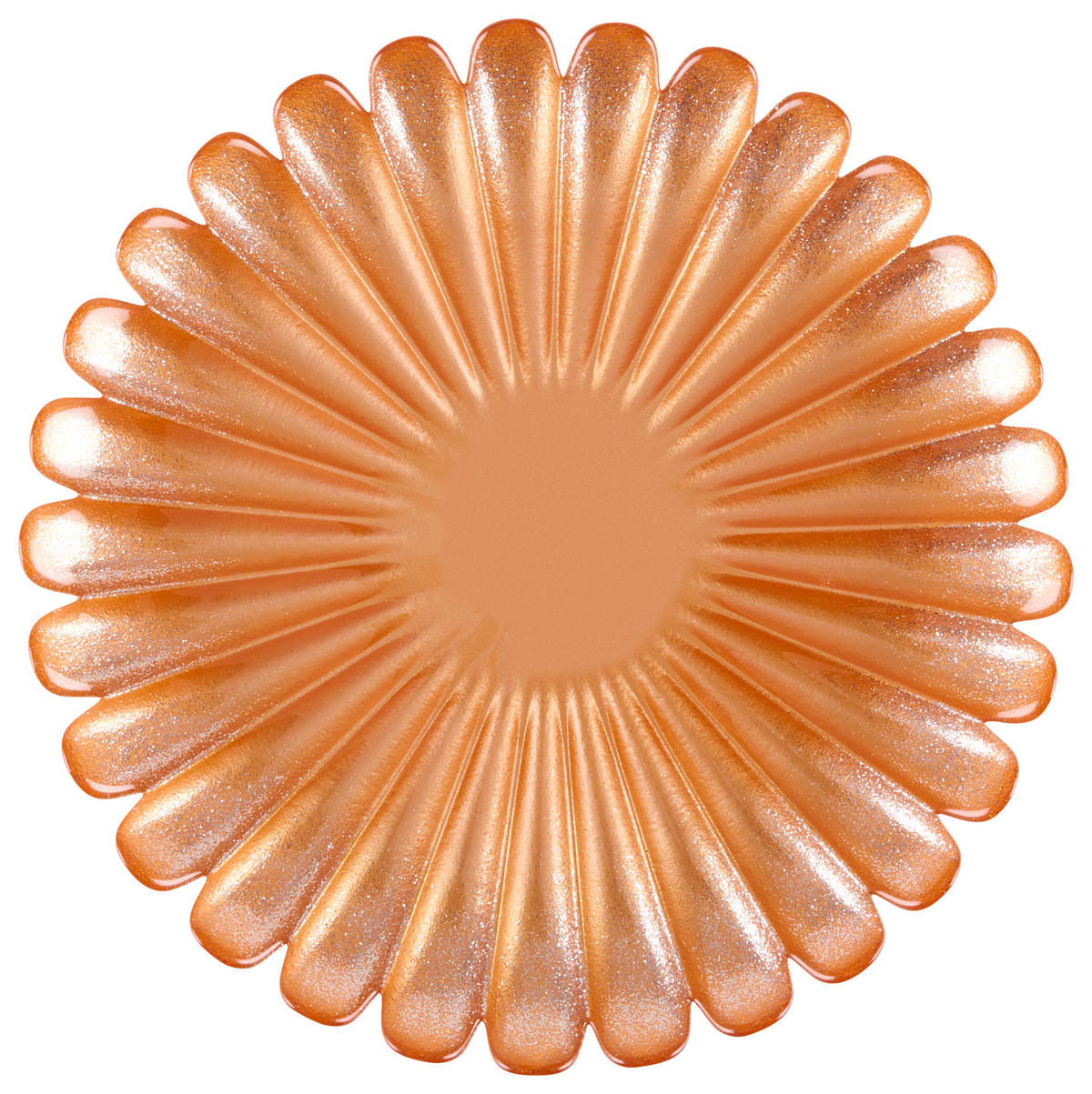 PLATZTELLER 22 cm  - Orange, Trend, Glas (22cm) - Ambia Home