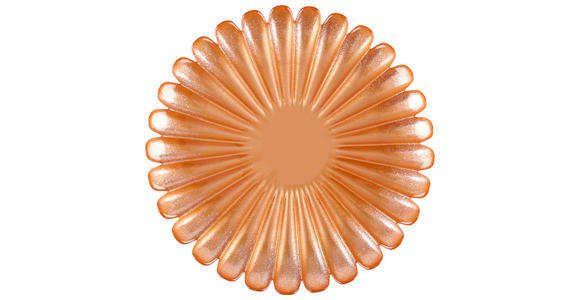 PLATZTELLER 22 cm  - Orange, Trend, Glas (22cm) - Ambia Home