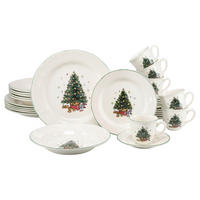 KOMBISERVICE Tannenbaum bunt 30-teilig  - Weiss/Multicolor, Basics, Keramik - Creatable