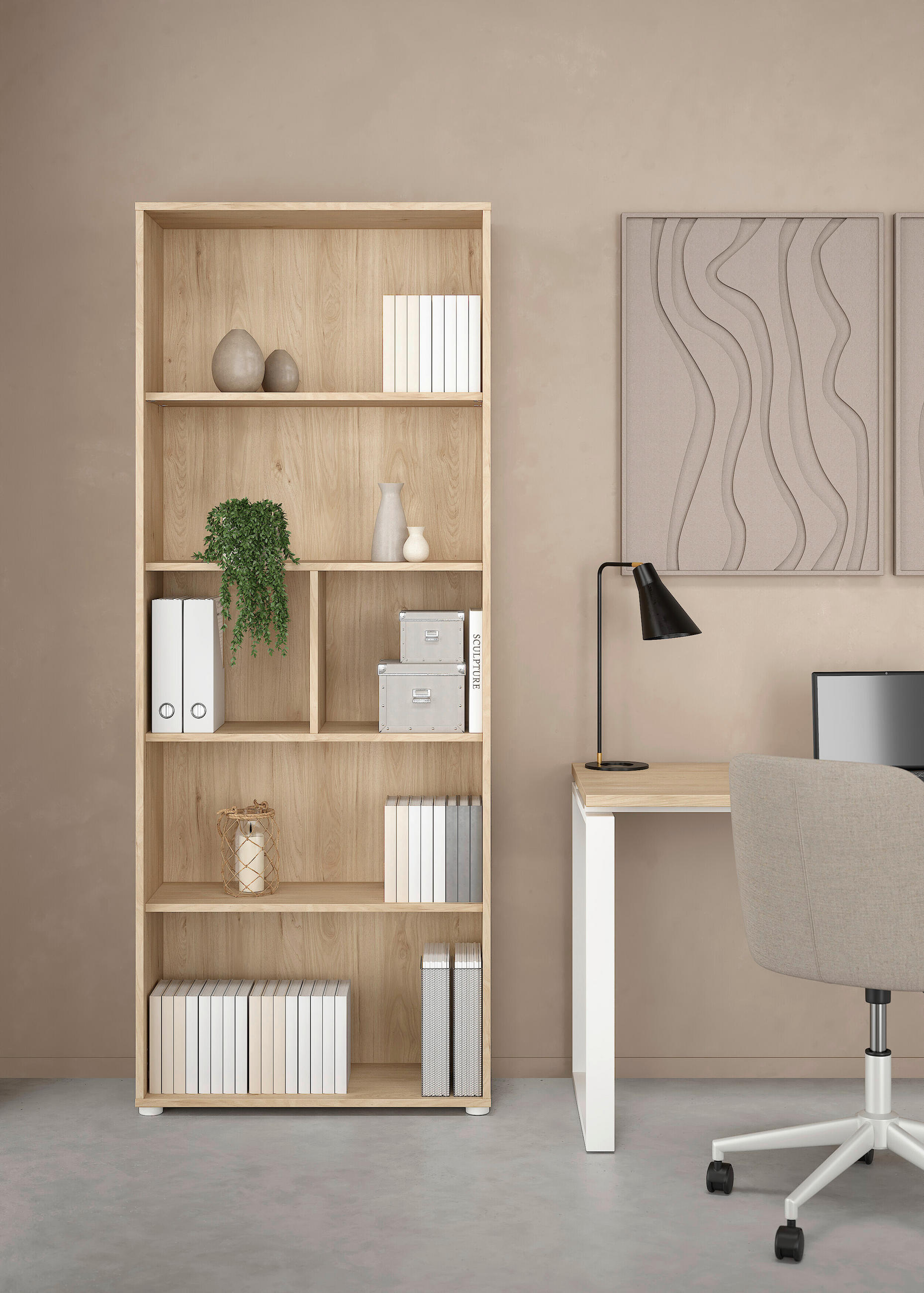 REGAL Eichefarben  - Eichefarben, MODERN, Holzwerkstoff (79,6/204,7/34,3cm) - MID.YOU