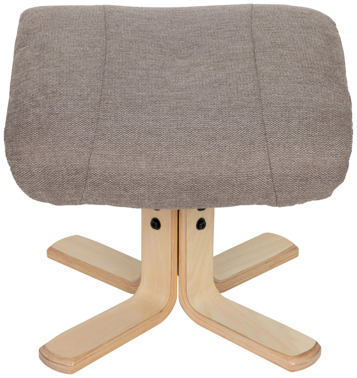 RELAXSESSELSET Webstoff    - Naturfarben/Grau, Design, Holz/Textil (80/109/79cm) - Livetastic