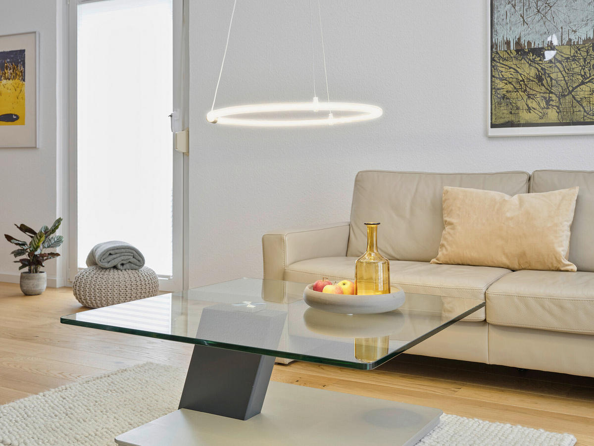 LED-HÄNGELEUCHTE 49.8/150 cm  - Dunkelgrau, Basics, Kunststoff (49.8/150cm) - Osram