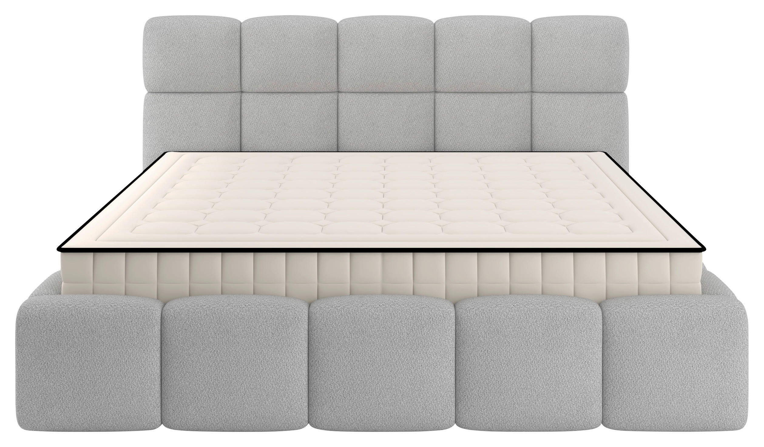 Polsterbett Cloudy mit Matratze Türkis, Lf: 160x200 cm