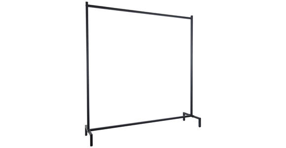 GARDEROBENSTÄNDER in Schwarz 150.5/158.5/38 cm   - Schwarz, Basics, Metall (150.5/158.5/38cm) - Xora