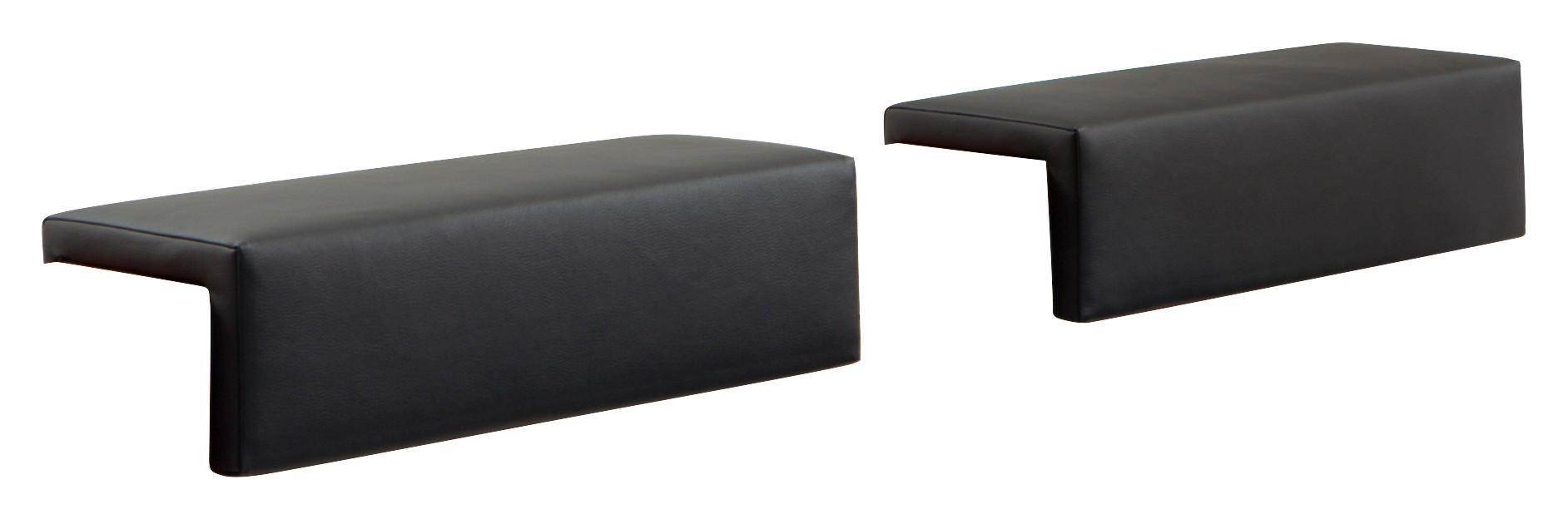KOPFTEILPOLSTER 55/14/19 cm  - Anthrazit, Design, Textil (55/14/19cm) - Hasena