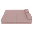 SCHLAFSOFA  in Mikrofaser Rosa  - Schwarz/Rosa, KONVENTIONELL, Kunststoff/Textil (212/93/90cm) - Carryhome
