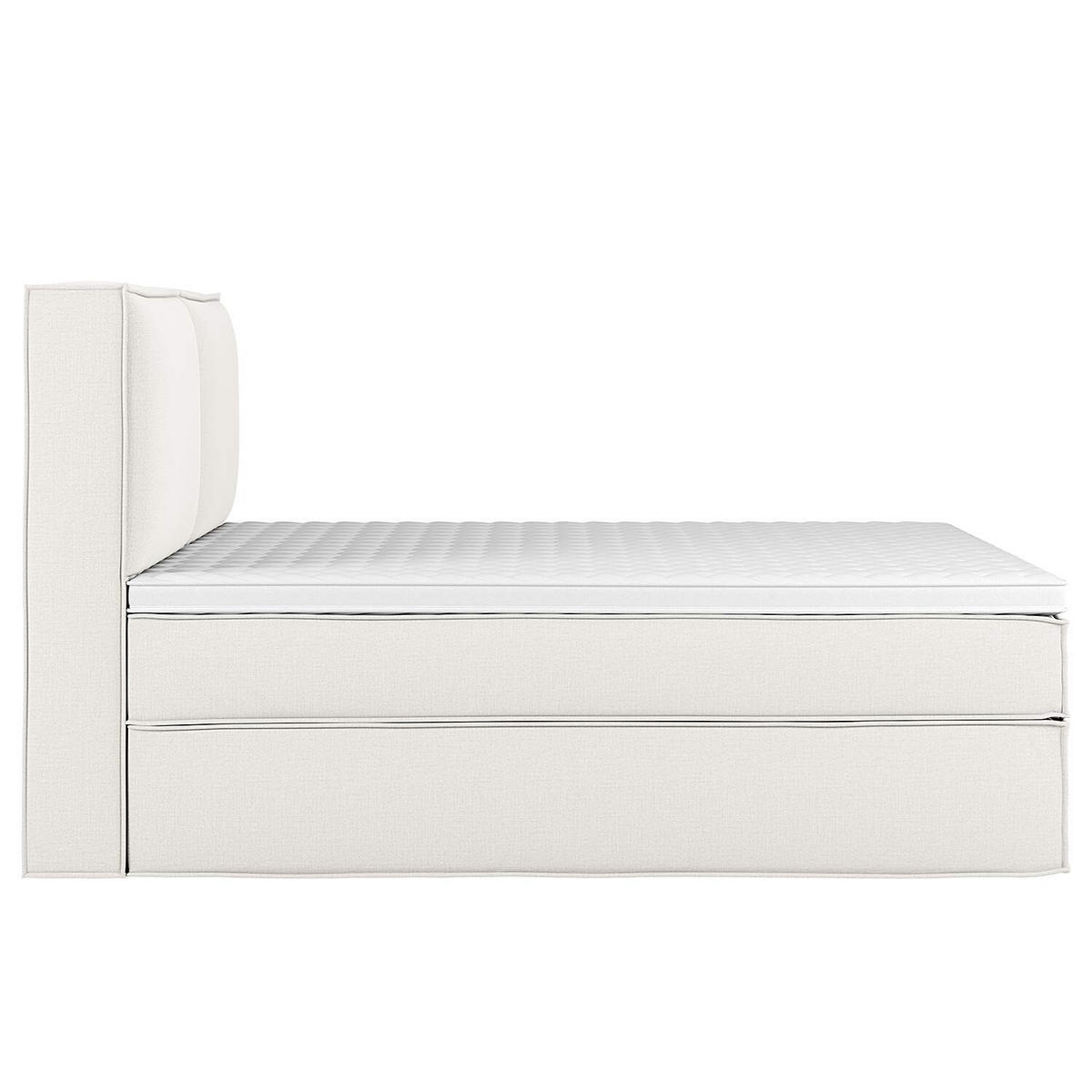 BOXSPRINGBETT 240/200 cm  in Creme  - Creme, Design, Textil (240/200cm) - home24