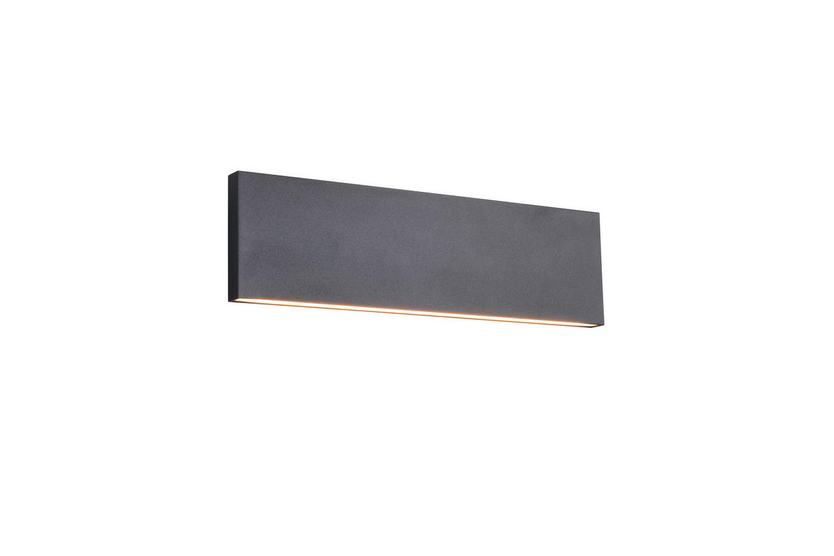 LED-WANDLEUCHTE 28/4,5/8 cm  - Schwarz, Design, Kunststoff/Metall (28/4,5/8cm) - Novel
