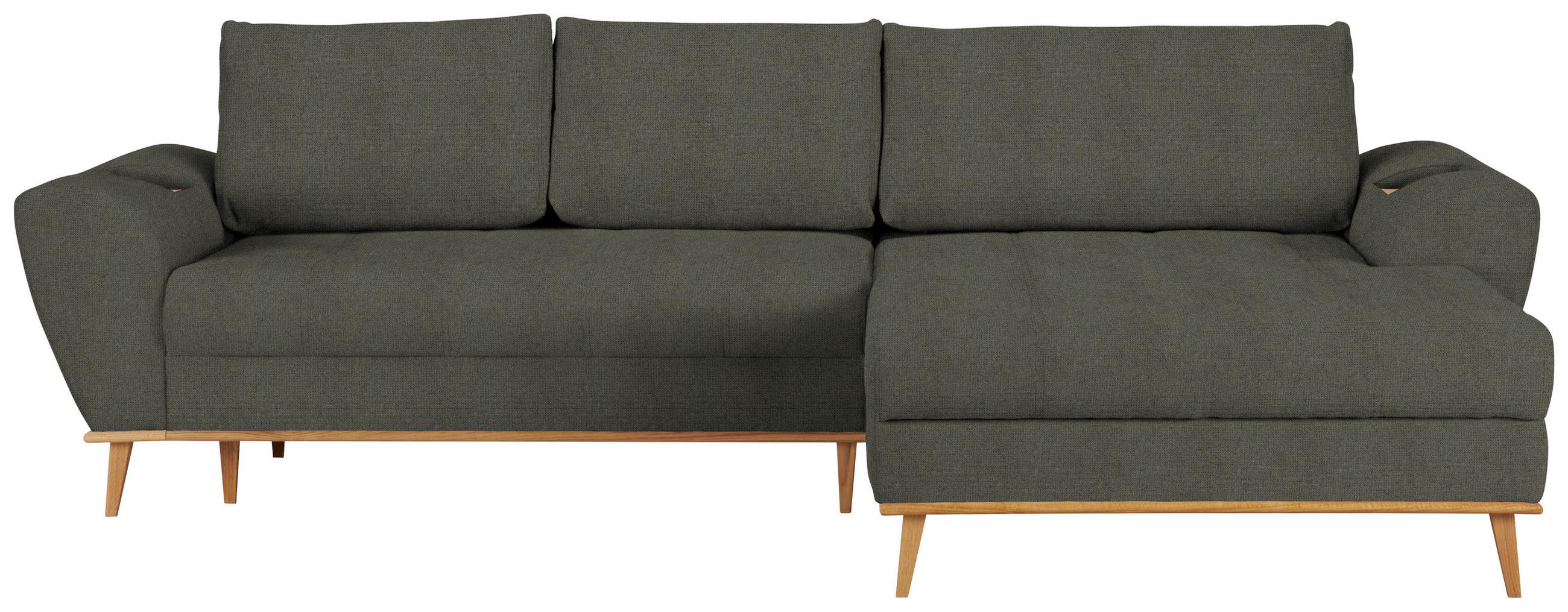 HÖRNSOFFA i vävt tyg grön  - grön/ekfärgad, Design, trä/textil (282/175cm) - Livetastic