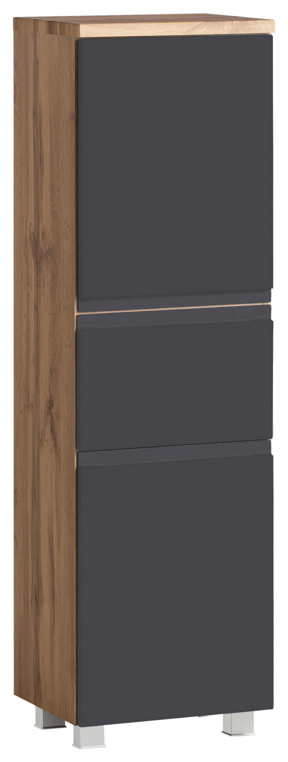 MIDISCHRANK 40/130/35 cm  - Eiche Wotan/Grau, MODERN, Holzwerkstoff (40/130/35cm) - Held