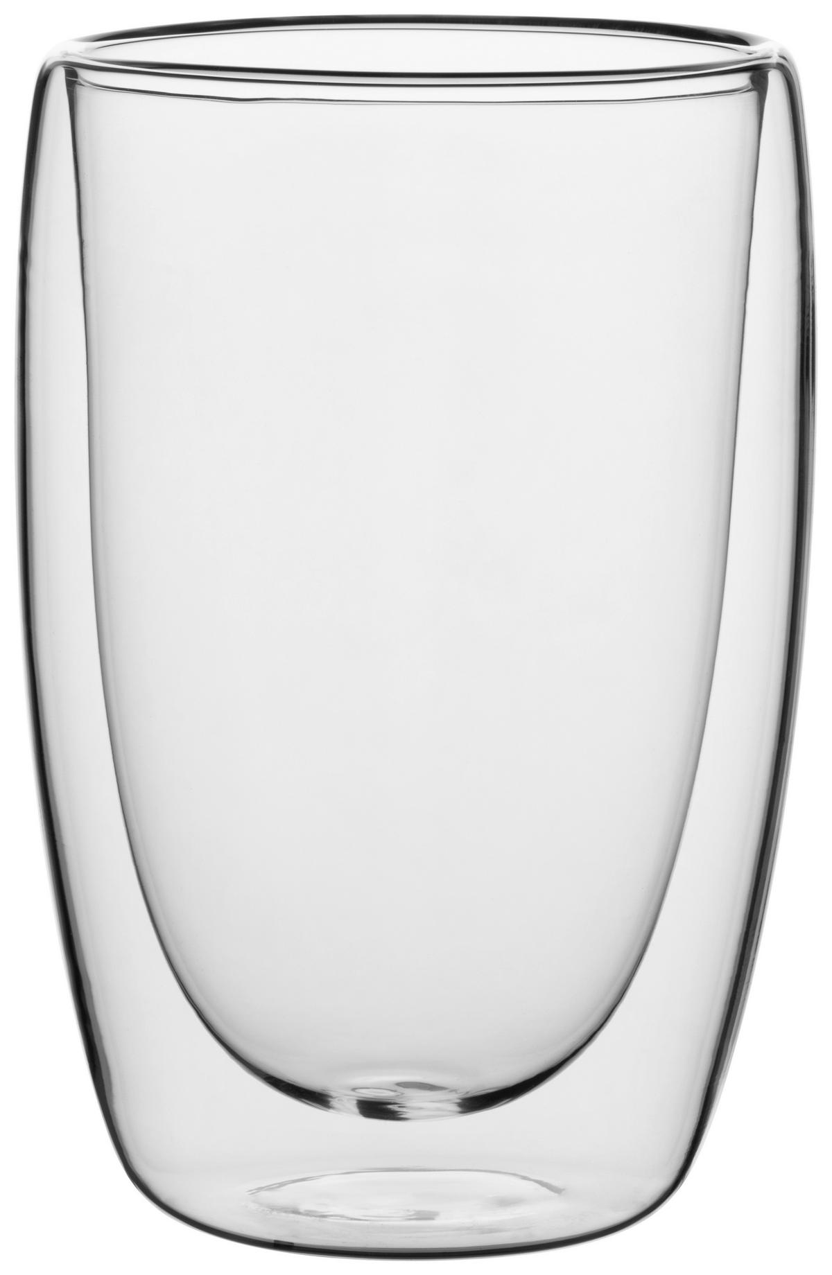 KAFFEEGLAS 430 ml 6-teilig  - Transparent, Trend, Glas (430ml) - Mäser