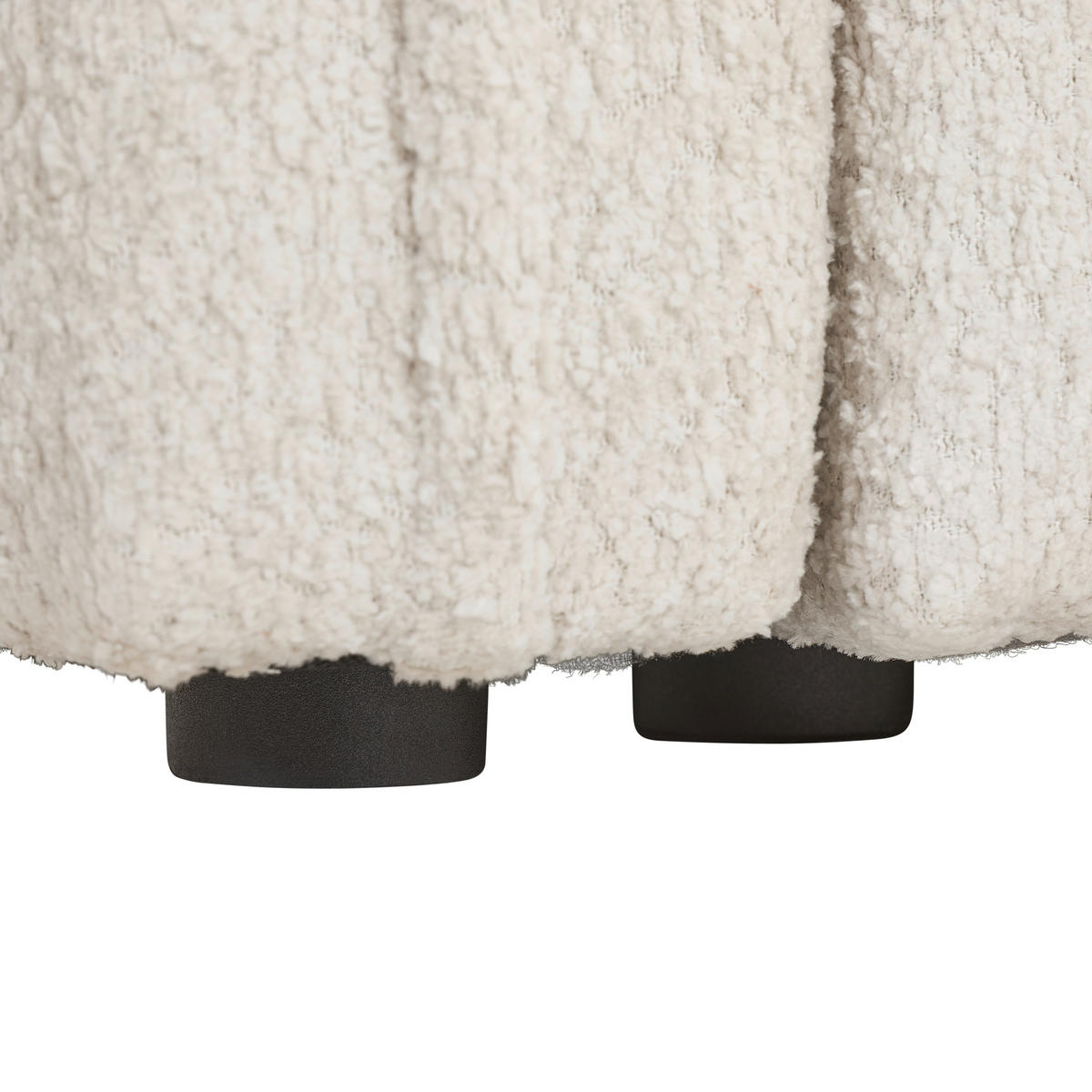 ECKSOFA in Chenille Beige  - Beige/Schwarz, Konventionell, Kunststoff/Textil (233/193cm) - Carryhome
