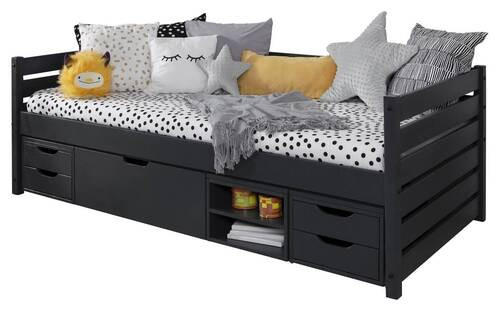 STAURAUMBETT 90/200 cm  in Grau  - Grau, MODERN, Holz (90/200cm) - MID.YOU