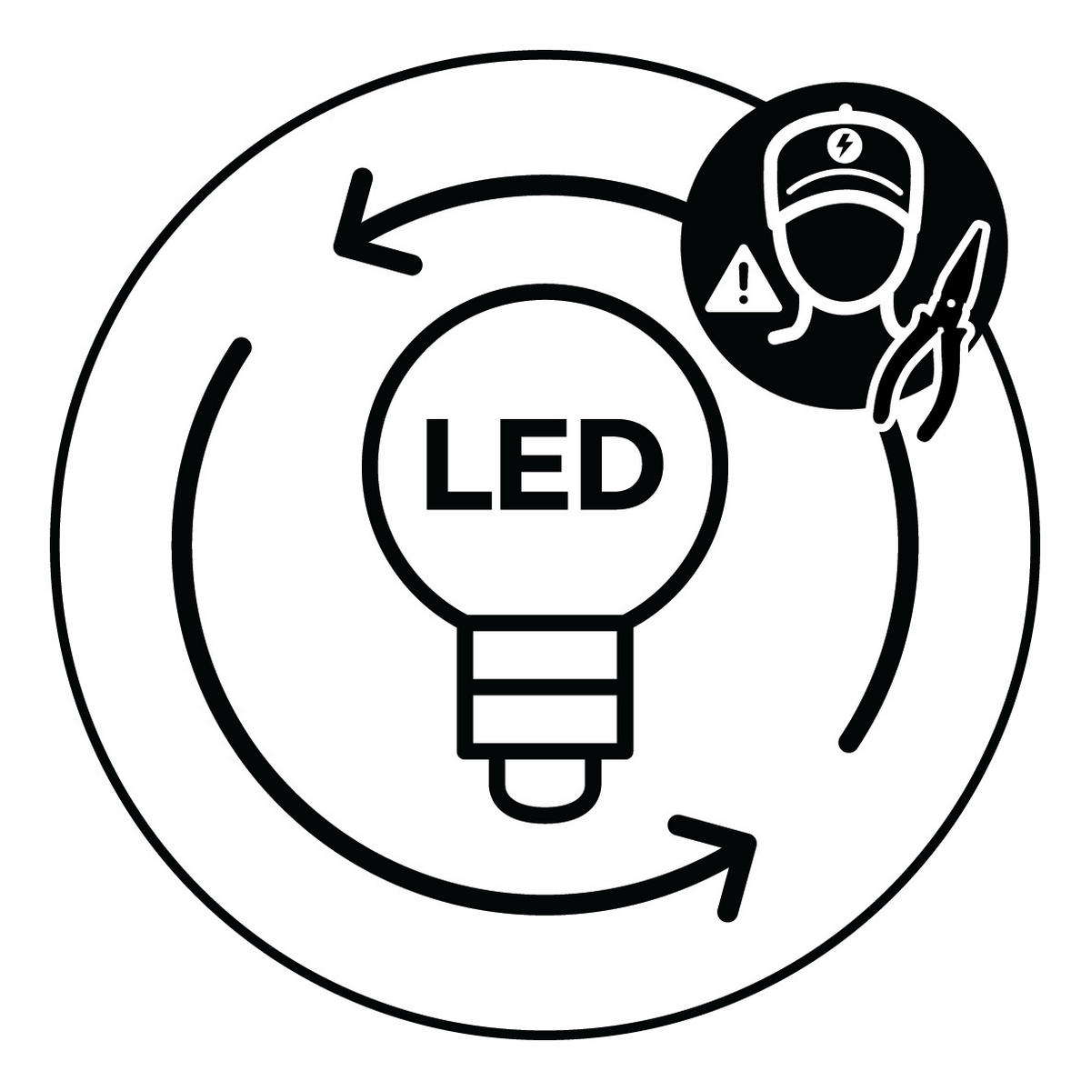 LED-TAKLAMPA Nuria 59/14 cm  - svart, Basics, metall (59/14cm) - Trio Leuchten