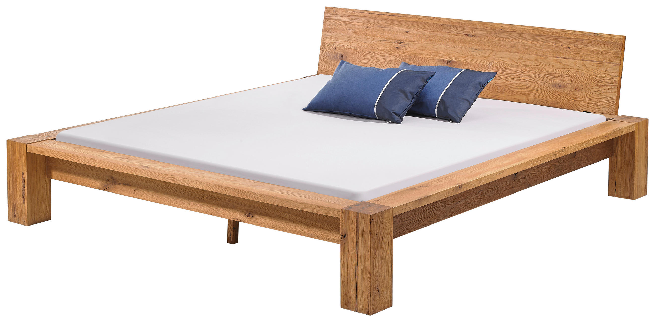 BALKENBETT 180/200 cm,  in Eichefarben,  - Eichefarben, Design, Holz (180/200cm) - Hasena