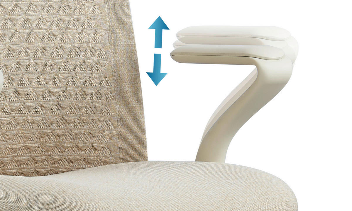 DREHSTUHL Flachgewebe Beige  - Beige, MODERN, Kunststoff/Textil (63/111/67cm) - MID.YOU