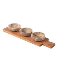 APERITIFTELLER  - Beige, Basics, Stein (44,5/12/5cm) - Ambia Home