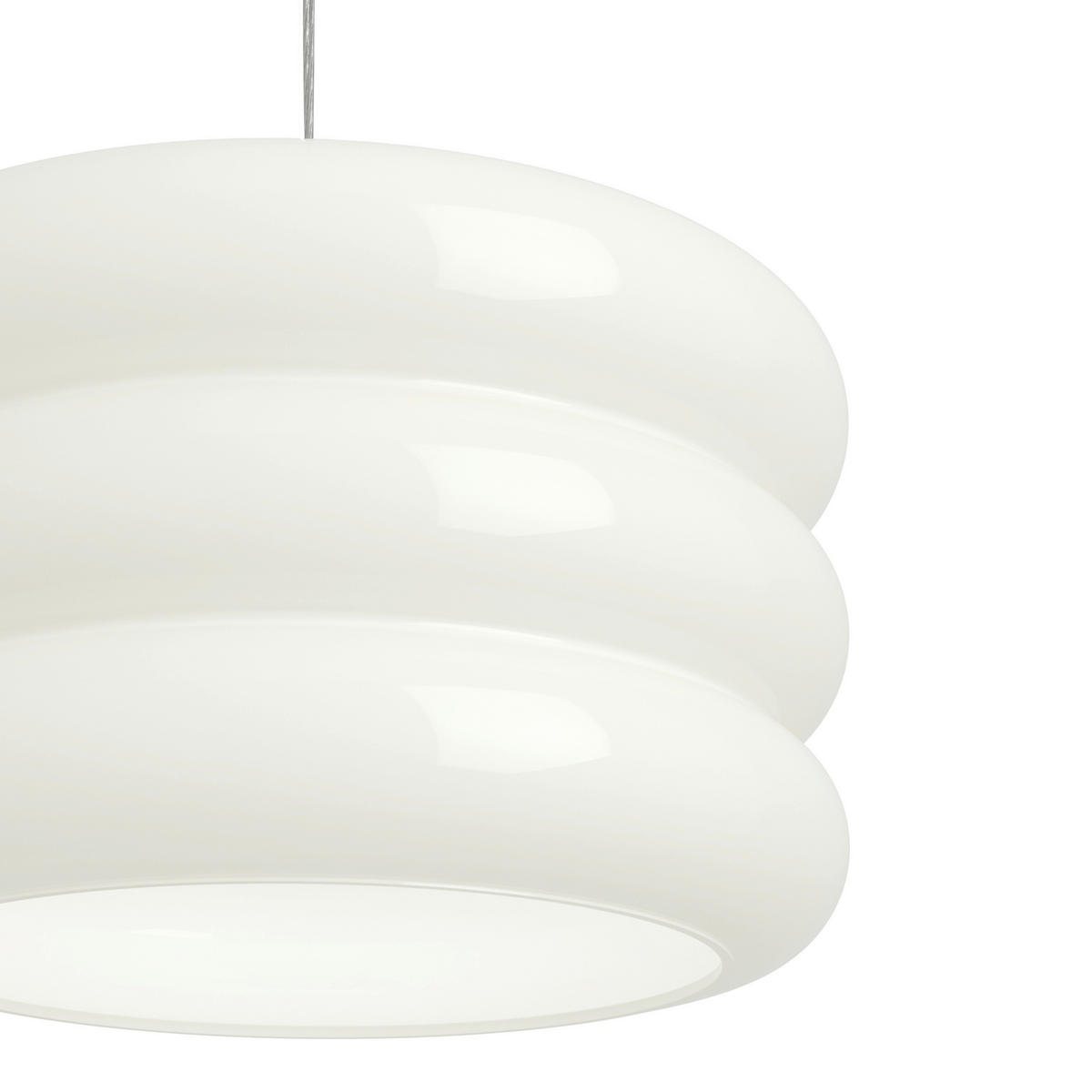 HÄNGELEUCHTE Tortora 30/110 cm   - Weiß, Design, Glas/Metall (30/110cm) - Eglo