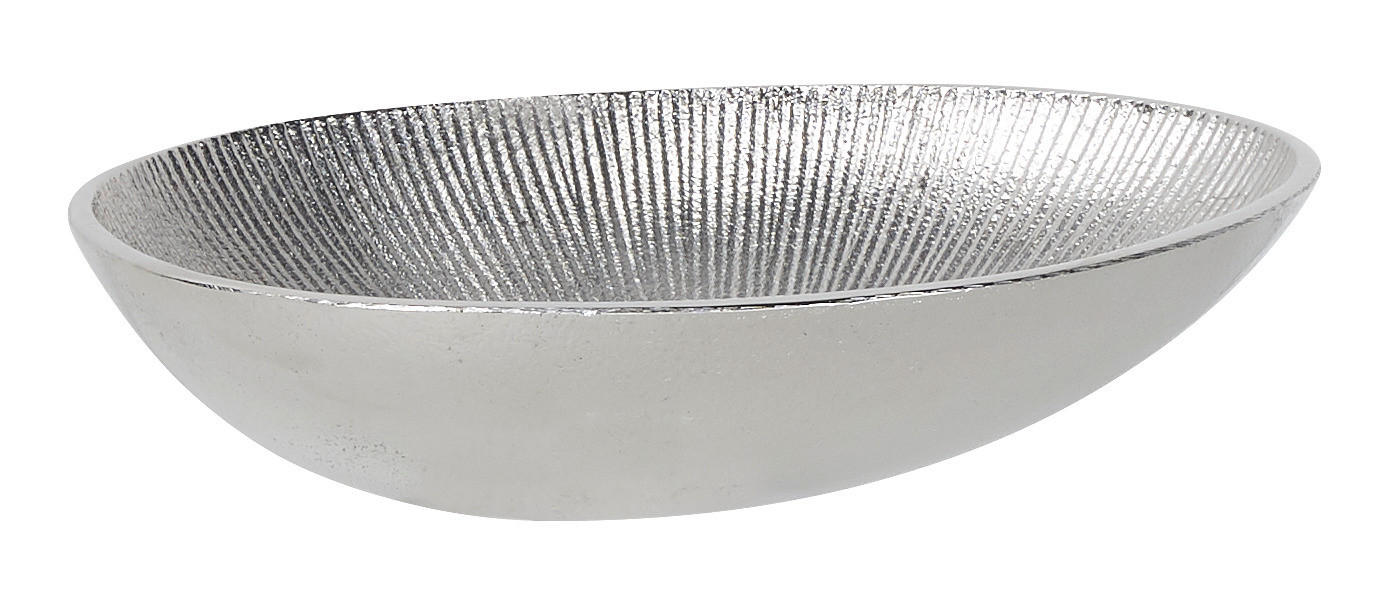 DEKOSCHALE - Silberfarben, Design, Metall (23/18/5cm) - Ambia Home