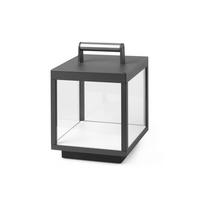 AKKU-TISCHLEUCHTE 18/18/26.8 cm  - Dunkelgrau, Design, Metall (18/18/26.8cm)