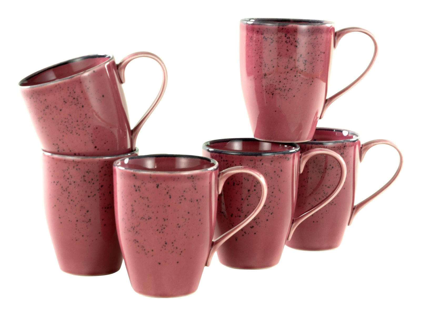 SET KAFFEMUGGAR 6 delar  - bär, Trend, keramik (300ml) - Creatable