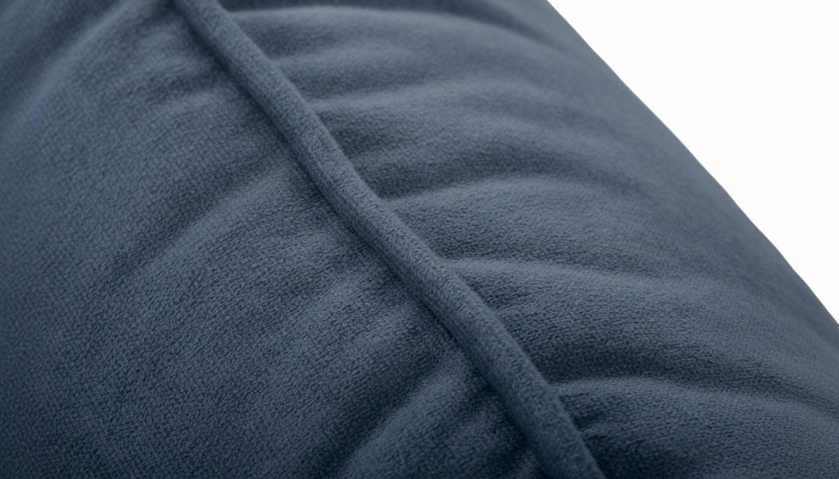 3-SITZER-SOFA  in Mikrofaser Blau Skandinavisch, Modern  - Blau/Buchefarben, Design, Holz/Textil (202/110/92cm) - Livetastic