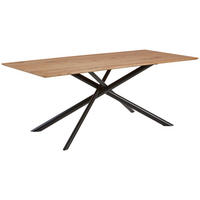 ESSTISCH in Metall, Holzwerkstoff 180/95/76 cm  - Eichefarben, Basics, Holzwerkstoff/Metall (180/95/76cm) - Celina Home