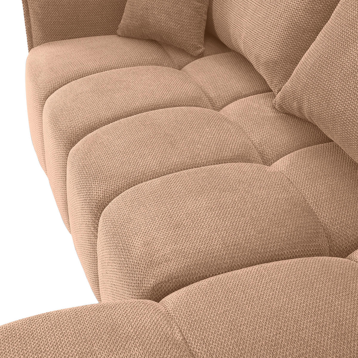 ECKSOFA Rosa Plüsch Zierkissen, Rückenkissen, Bettkasten, Schlaffunktion, Rücken echt, Liegefläche im Originalstoff  - Schwarz/Rosa, KONVENTIONELL, Kunststoff/Textil (253/192cm) - Carryhome