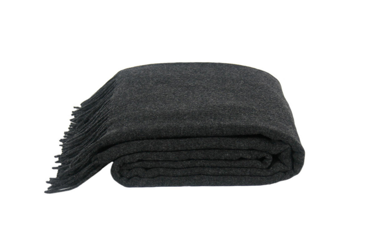 WOHNDECKE zoeppritz since 1828 140/190 cm  - Dunkelgrau, KONVENTIONELL, Textil (140/190cm) - Zoeppritz